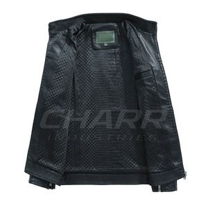 Chaqueta de cuero para hombre de invierno con acabado de alta calidad, textura suave y estilo clásico elegante para la moda diaria. - Product Image 3