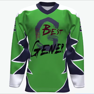 Cheap Hot Sell Long Sleeve Custom 100% Polyester Digital Print Unisex Training Hockey Sports Wear Blank Ice Hockey Jersey - Product Image 4