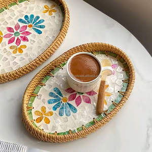 Bandeja de Servir de Nácar de Lujo, Venta al Por Mayor, Pedidos al Por Mayor, Personalizable, Hecha a Mano, Ecológica, Duradera, Multifuncional, Apta para Contacto con Alimentos - Product Image 2