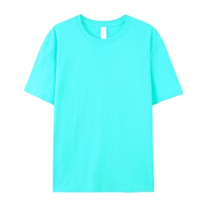 T-shirt uni pour hommes, col rond, en coton, léger, respirant, confortable, haut décontracté pour l'été, à porter au quotidien - Product Image 5