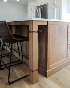 Pieds de support décoratifs en bois massif pour îlots de cuisine, tables et meubles - Product Image 2