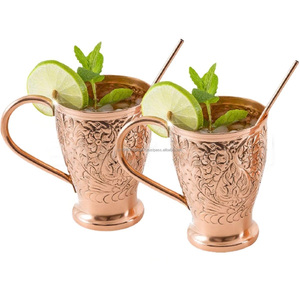 Nuevo vaso de cobre de mula de Moscú del fabricante para hoteles y restaurantes Jarra de cerveza personalizada en metal - Product Image 6