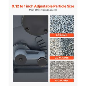 Frantoio a mascelle ad alta potenza da 4KW per minerali, porta di alimentazione 7.87 x 9.65 pollici, velocità 1740 RPM per la frantumazione, la frantumazione a pezzi e la macinazione di roccia e pietra - Product Image 4