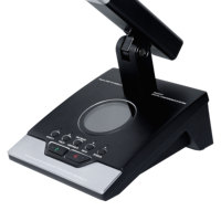 Support de microphone de conférence carré tout métal à hauteur réglable avec unité de chaise et option sans fil