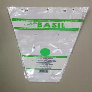Sacs d'emballage coniques en plastique CPP personnalisés avec logo fournisseur, biodégradables, de qualité alimentaire, avec trous d'aération pour basilic - Product Image 6