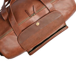 Bolsa de Viaje Marrón Premium de Moda con Múltiples Compartimentos, Bolsa de Cuero de Moda, Logotipo Personalizado, Proveedor OEM al por Mayor - Product Image 6