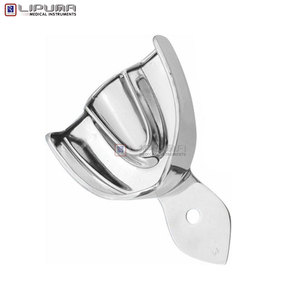 Bandeja de Impresión Dental de Calidad Premium con Borde L Sólido (superior, D) de Acero Inoxidable Reutilizable y Autoclavable con Perforación - Product Image 5