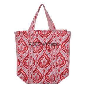 Bolsa de Playa Grande, Hecha a Mano, 100% Algodón, Estampada, con Asa Larga, Reutilizable para Viajes y Uso Diario, Ideal para Regalo - Product Image 4