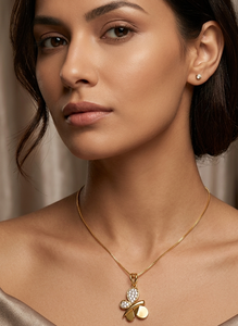 Luxury <b>Solid</b> 18k and 14 k <b>Gold</b> Diamond <b>Pendant</b> Certified Natural Diamonds Jewelry - Product Image 2
