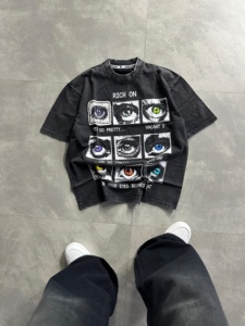 เสื้อยืดคุณภาพสูงพิมพ์ลายแบรนด์ตามสั่ง สไตล์สตรีทแวร์ - Product Image 6