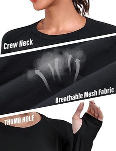 Wholesale Womens <b>Long</b> <b>Sleeve</b> Yoga <b>Tops</b> Custom Sportswear OEM ODM Factory Breathable <b>Stretch</b> Quick Dry Moisture Skinny Fit - Product Image 3