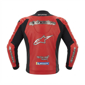 Men’s Cowhide Leather <b>Racing</b> <b>Jacket</b>/Chaqueta MotoCP Style CE Level 2 Armor Motorcycle Track Riding Protective Gear CE - Product Image 2