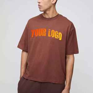 Latest Custom Made Oversized Men's T-Shirts Custom Embroidered Logo 100% Cotton Plus Size Baggy Streetwear <b>Hip</b> Hop Breathable - Product Image 1