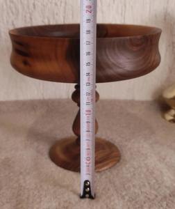 Plateau de service rustique vintage en bois fait main, créations anciennes, ustensile de cuisine, centre de table, support à gâteau spécial Aïd - Product Image 5