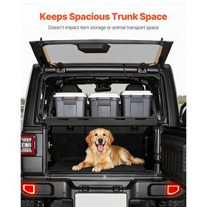 Cesto Portaoggetti in Acciaio al Carbonio per Jeep Wrangler JLU 2018-2024, Montaggio Posteriore, Capacità 300 Libbre - Product Image 6