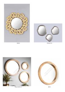 Miroir moderne en aluminium avec feuille d'or et motifs floraux encadrés, décoration artisanale écologique pour la maison, la villa, l'hôtel - Product Image 6