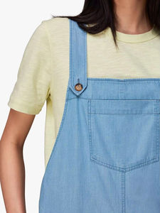 Mono de mezclilla sin costuras de una pieza para mujer, estilo coreano, bordado, informal, para yoga, gimnasio, con estampado, servicio OEM - Product Image 5