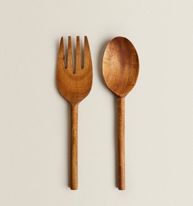 Best Seller India Accessories Acacia <b>Salad</b> Server Set Eco-Friendly Dishwasher Safe <b>Salad</b> <b>Tools</b> Home Kitchen American Style - Product Image 1