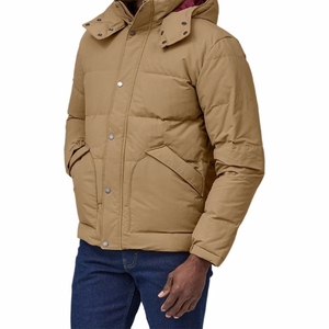Chaqueta Acolchada con Capucha para Hombre, Invierno, Casual, Gruesa, Relleno de Poliéster, Resistente al Viento, Color Sólido, Cierre de Botones, Largo Regular - Product Image 4