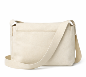COTTON FIELD <b>Medium</b> Color Logo Makeup <b>Handbag</b> Pouch Bag Eco Soft Structured Cotton Canvas Shopping Bag Handle Shoulder Strap - Product Image 5