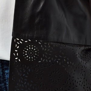Chaleco de Cuero para Mujer, Ajuste Ceñido, Diseño Personalizado, Color Negro, Cuero Genuino, Prenda de Moda - Product Image 6