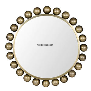 Espejo de Pared con Marco de Aluminio de Alta Calidad, Estilo Navideño, Precio de Fábrica, Marco Dorado para Hogar y Baño - Product Image 1