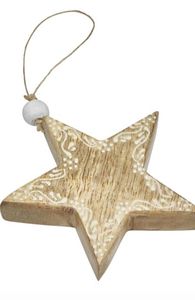 Adornos de madera de mango con cristales que aportan calor, alegría y brillo a cada celebración. Diseñados. - Product Image 1