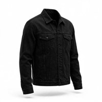 Veste longue en polaire noire pour homme, col rabattu, coupe classique, coton lavé, couleur unie, fermeture éclair, vêtements d'extérieur décontractés pour l'hiver