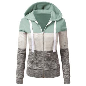 OEM Logo personnalisé manches longues sweats à capuche pour femmes respirant durable mode porter col montant pour l'hiver avant Logo Placement - Product Image 5