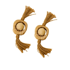 ของเล่นแมวทำจากเชือกป่านและไม้กาแฟ ทนทาน ใช้สำหรับเคี้ยวและฝึกสัตว์เลี้ยง - Product Image 1