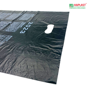 Sac à provisions en plastique à poignée découpée multicolore de haute qualité sac de marchandises de calendrier imprimé personnalisé réutilisable pour supermarché - Product Image 3