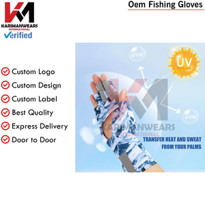 ถุงมือตกปลาแบบขายส่งพร้อมโลโก้สั่งทำ OEM จัดส่งรวดเร็ว ถุงมือตกปลาแบบไม่มีนิ้วป้องกันแสงแดดสำหรับใช้ในฤดูร้อน - Product Image 2