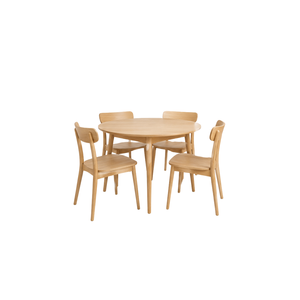 ARTERRA Premium Small Space <b>Round</b> <b>Dining</b> <b>Table</b> <b>Set</b> Modern Wooden <b>Dining</b> Room Chairs <b>Set</b> <b>for</b> Home Living - Product Image 1