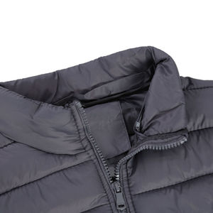 OEM Men's Cotton Filled Zipper Style Sleeveless Puffer <b>Vest</b> Lightweight Fabric Detachable Hood Plus Size Puffer Men's Jackets - Product Image 5