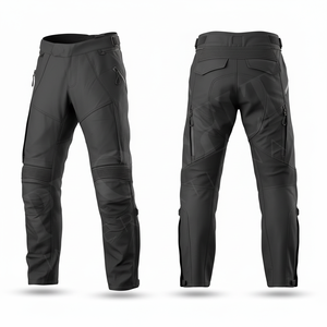 Pantalon de moto personnalisé OEM ODM, imperméable, respirant, avec protections pour les genoux, équipement de moto tout-terrain - Product Image 3