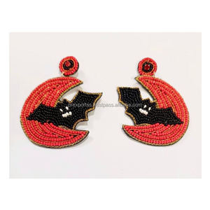 ราคาขายส่ง เครื่องประดับแฟชั่นสำหรับงานปาร์ตี้ฮาโลวีน ประดับด้วยคริสตัลหลากสี ลูกปัดเม็ดเล็ก ลายดอกไม้ ขนาดสั่งทำได้ ของขวัญแบบห้อย - Product Image 1