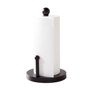 Modern Matte <b>Black</b> Stainless Steel <b>Paper</b> Towel Holder Stand with Base Freestanding Kitchen Roll Dispenser f - Product Image 4