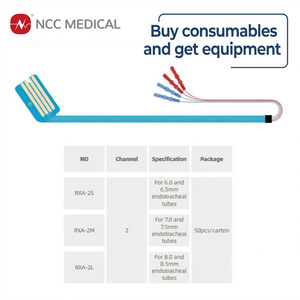 Tubo Endotraqueal EMG Descartável para Cirurgia da Tireoide IONM - Eletrodo Adesivo ReFlex para Monitoramento do Nervo Laríngeo Recorrente - Product Image 1