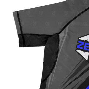 MMA Rash Guard <b>Surf</b> Shirt BJJ Rash Guard Men's Short Sleeve UPF50 Breathable Quick Dry Anti-Bacterial Swimming - Product Image 5