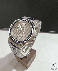 Reloj de Vestir de Lujo para Hombre, Mecánico Automático, de Acero Inoxidable con Moissanita, Movimiento ETA, Cierre Oculto con Botón, Esfera de Cristal de 41 mm - Product Image 4