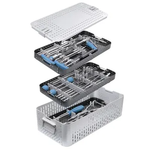 Ensemble complet d'extracteurs lombaires Koros Blackbelt, instruments en acier inoxydable de qualité supérieure, pour chirurgie de la colonne vertébrale, alimentation manuelle - Product Image 1