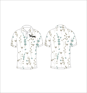 เสื้อโปโลพิมพ์ลายพฤกษศาสตร์สำหรับผู้ชาย แขนสั้น สวมใส่สบาย เหมาะสำหรับฤดูร้อน เล่นกอล์ฟ น้ำหนักเบา มีปก แฟชั่น - Product Image 1