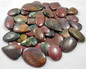 Cabochon d'agate sanguine de qualité supérieure, poli et lisse, pierre précieuse en vrac pour la fabrication de bijoux - Product Image 3