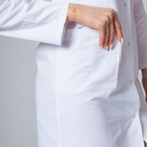 Blouse de laboratoire médicale personnalisée avec logo, blouse de médecin pour femmes, blouse de laboratoire blanche à manches longues pour femmes, blouse de laboratoire blanche - Product Image 5