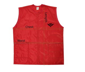 เสื้อแจ็คเก็ตช่างตัดผมมืออาชีพ Tactus Industries สำหรับผู้ชาย - ผ้าแคนวาสสีดำ ระบายอากาศได้ดี มีกระเป๋าใส่เครื่องมือสองช่อง ซิปแบบทางเดียว - Product Image 5
