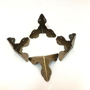 เหล็กกันกระแทกมุมทองเหลืองโบราณสำหรับกล่องไม้ - ฮาร์ดแวร์ขายส่ง - Product Image 2
