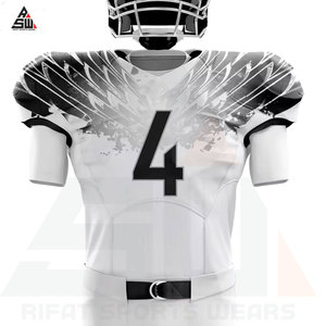 Camisetas de Fútbol Americano Personalizadas de Alta Calidad en Oferta, Uniformes Transpirables de Manga Corta con Estampado Digital para Hombre - Product Image 4