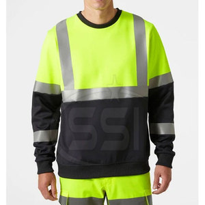 Workplace Visibility Safety Sweatshirt ANSI Class 2 Waterproof <b>LED</b> Flash Reflective Clothing Designed for Comfort Safety Logo - Product Image 2