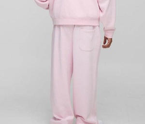 Elastane Waist <b>Drawstring</b> Baggy Sweat Pant Loose Fleece Cotton Exercise Workout Gym Sweat Pants Baggy Harem Sweatpants - Product Image 5