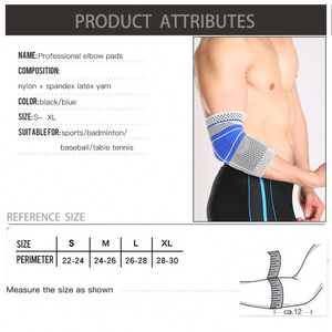 Elbow Sleeve Compression Support <b>Brace</b> Breathable Spandex Pull-On Unisex for Weightlifting Adults All Seasons - Product Image 6